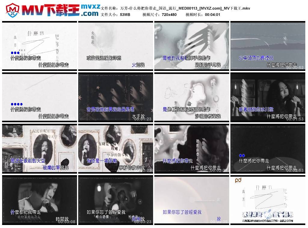 万芳-什么将把你带走_国语_流行_MED00113